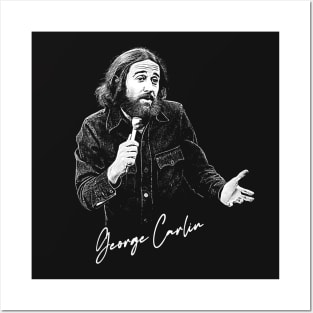 George Carlin // 70s Retro Fan Artwork Posters and Art